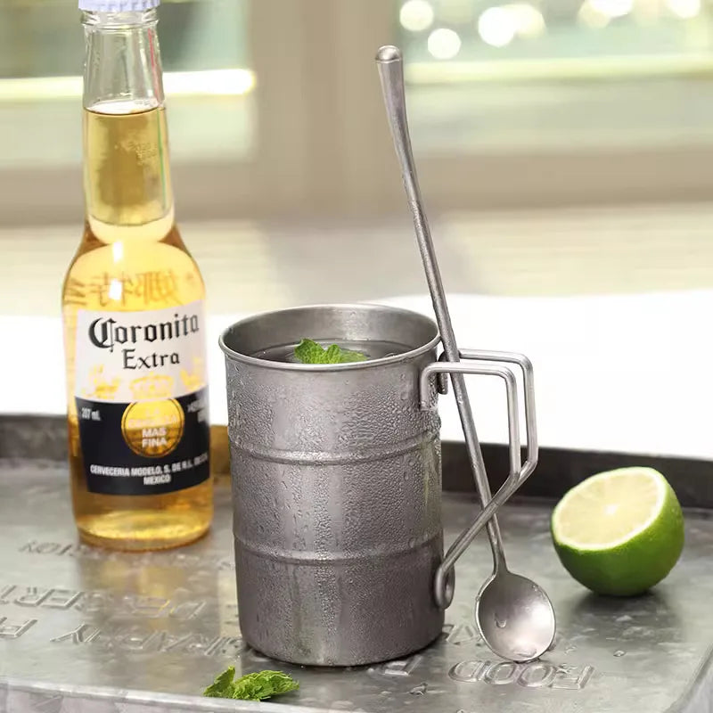 Steel Camping Cup 300ml Retro Camping Travel Coffee Cups