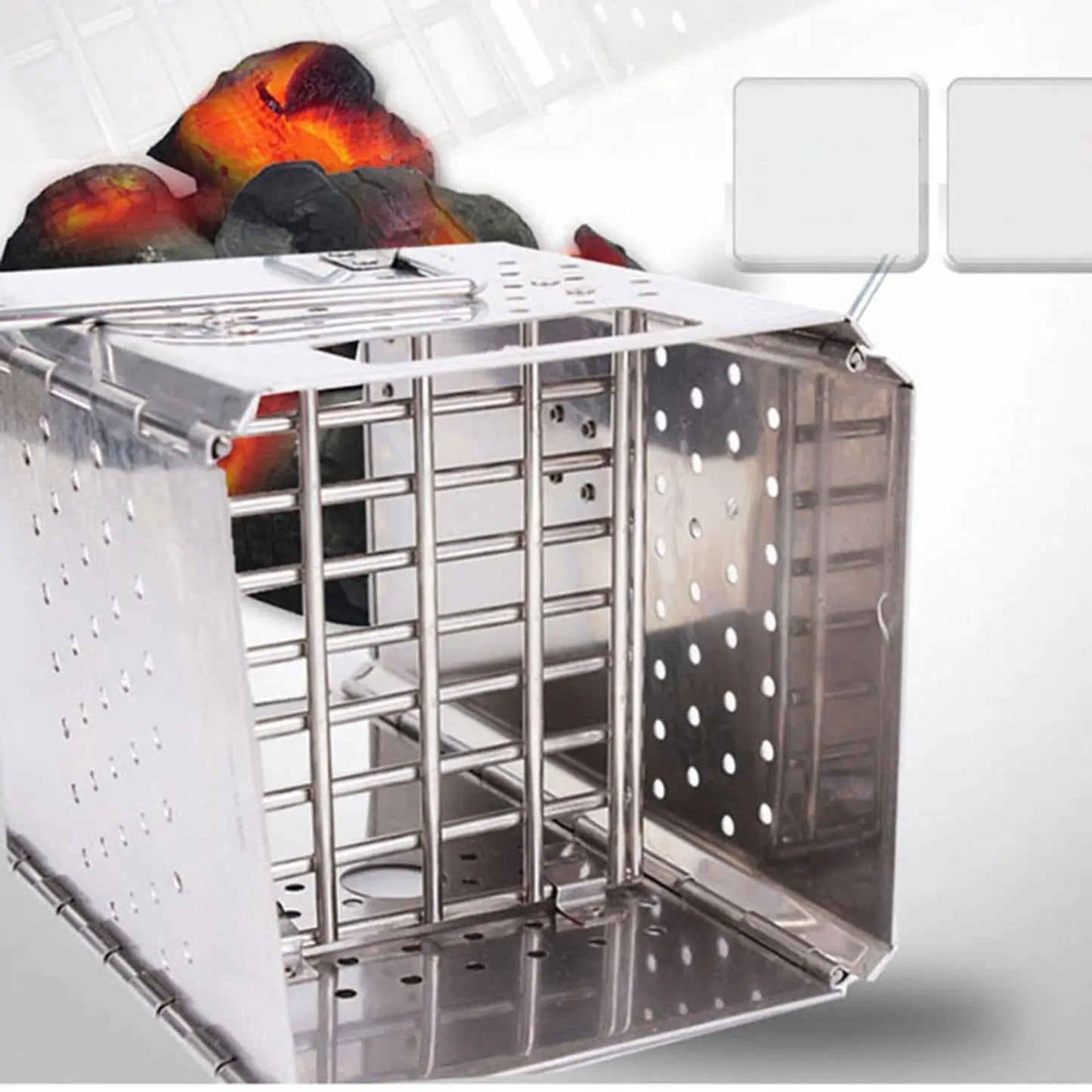 Foldable Charcoal Chimney Starter Stainless Steel for BBQ Travel Accessories