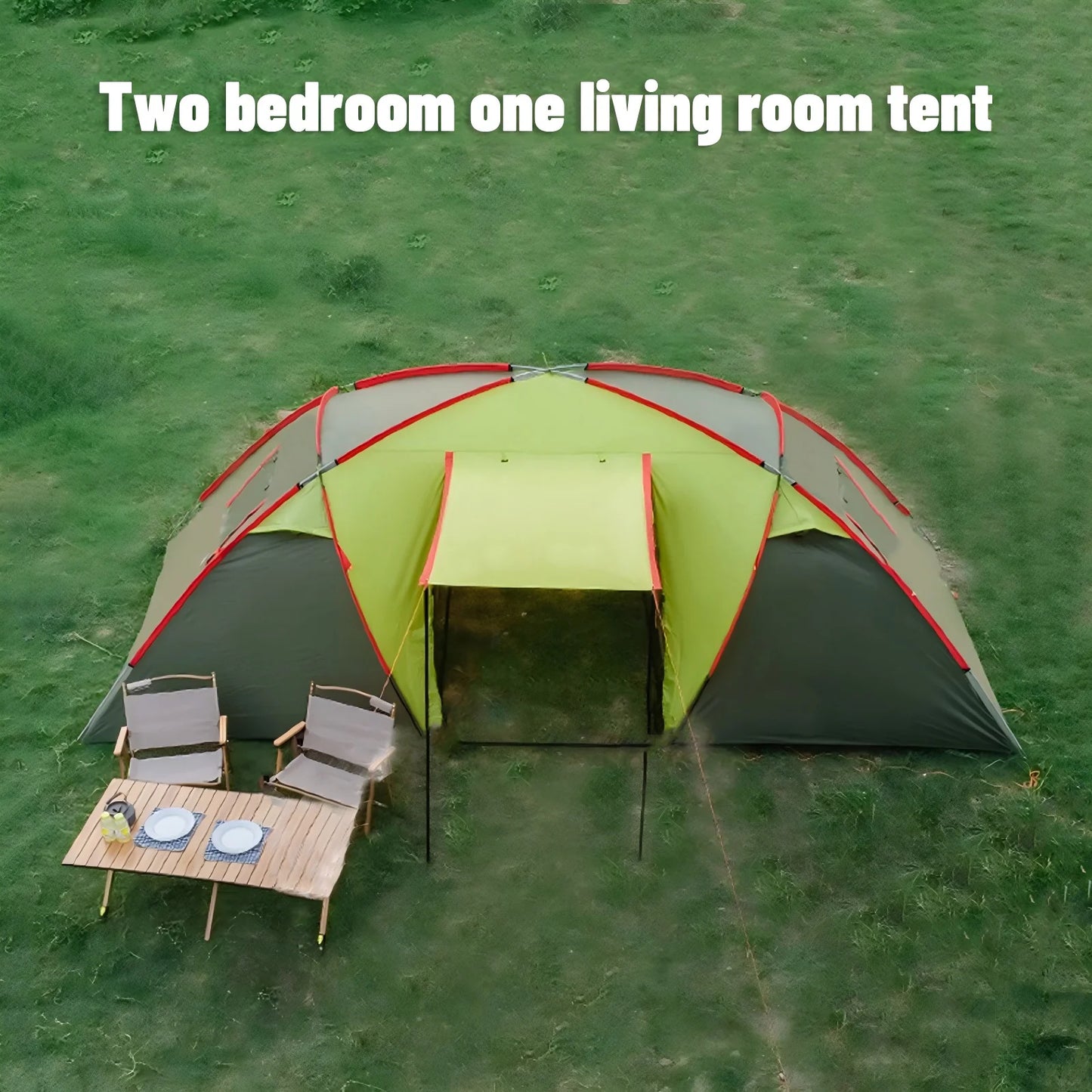2 room big tents for outdoors camping family  8 person large waterproof all season multi room extreme cold weather cabin heavy
