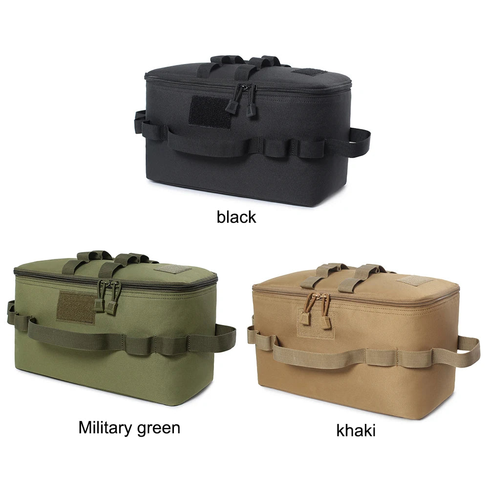 Practical Organizer Bags Multifunctional Camping Storage Bags 600D Oxford Gas Stove Canister Pot Carry Bags Outdoor Equipment