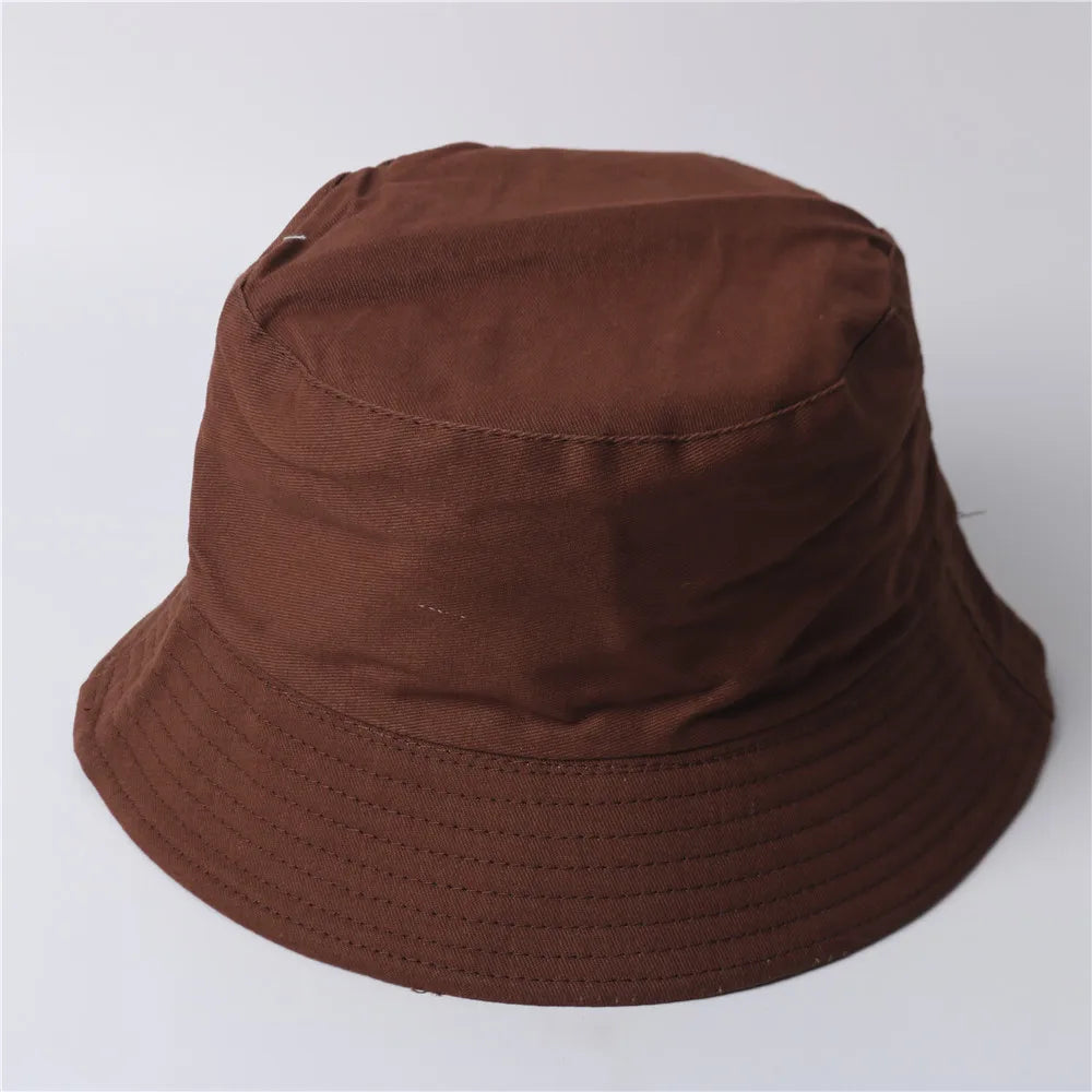 Free Custom LOGO Design Double-sided Bucket Hat Ladies Men Summer Fishing Hat Leisure Fishing Hat Panama  Bob Bucket Gorros