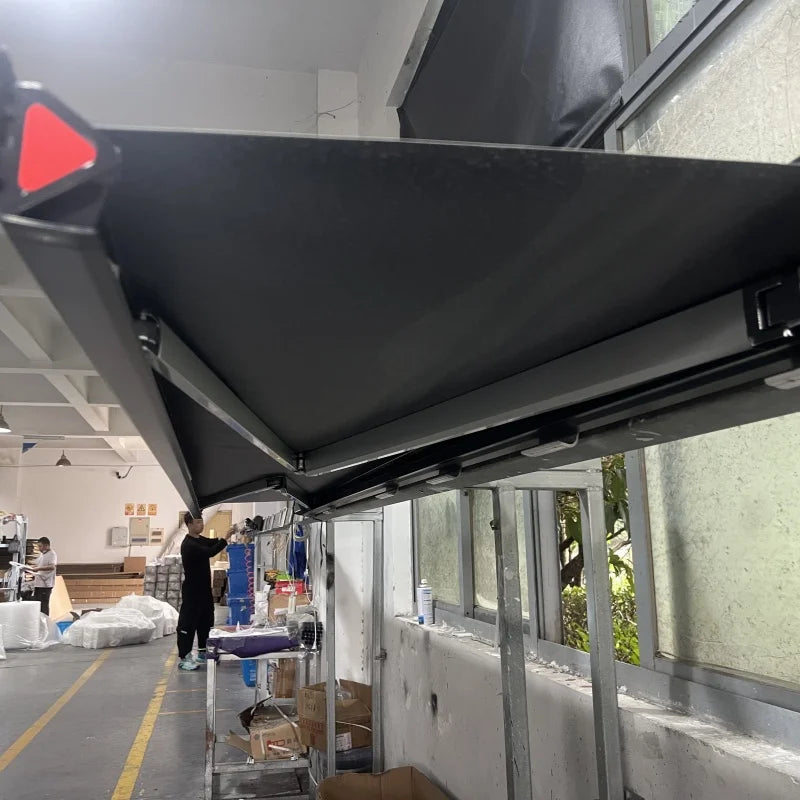 Retractable Side Motorized Awning Sun Shade Camper Van Awning Waterproof Rv Caravan Motorhome Awning