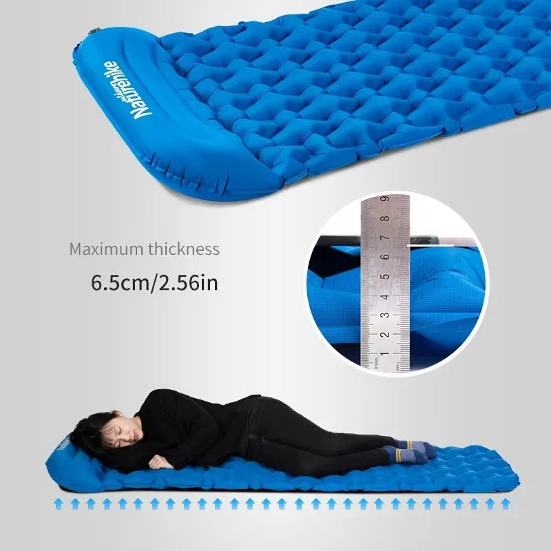 Naturehike Camping Inflatable Mattress Bed Outdoor Air Mattress Folding Tourism Mat Folding Mattress and bag
