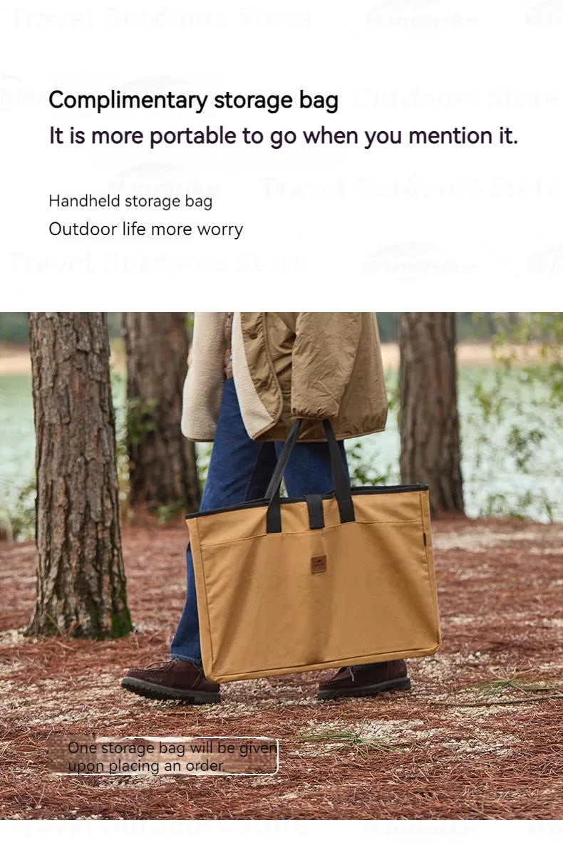 Naturehike Outdoor Folding Table Stainless Steel Camping Table Picnic Barbecue Chicken Rolls Outdoor Table Portable Picnic Table