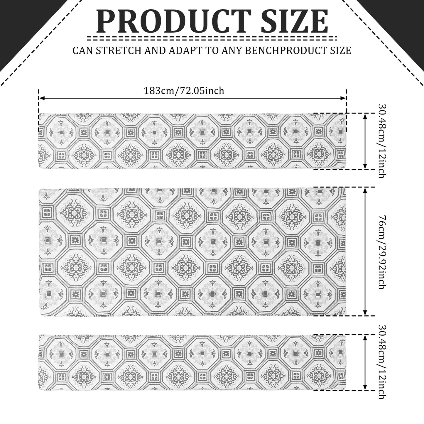 Tablecloth Bench Cover PVC Waterproof Camping Tablecloth Kit With Elastic Edge Picnic Table Cover Decoration for Outdoor Garden