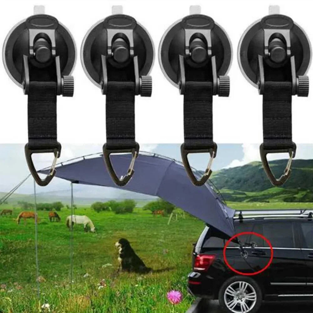 2/4ps Car tent suction cup/outdoor camping tent suction cup hook, multifunctional suction cup car tent sunshade suction cup hook
