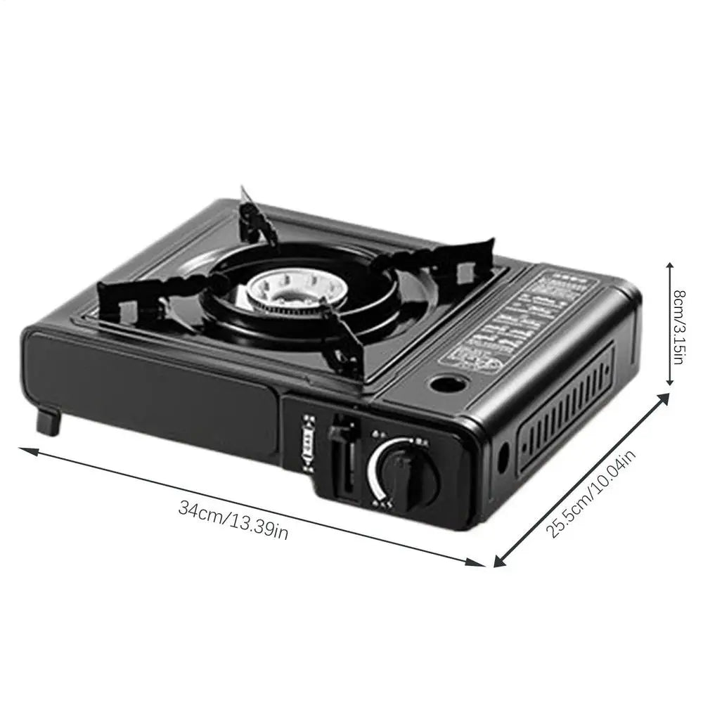 Portable Camping cassette stove with windproof ring Cooking Gear Outdoor Picnic camping Burner for home camping and travel