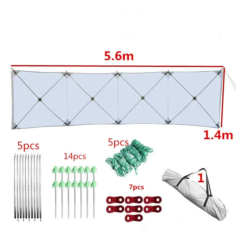 Camping Windscreen Folding Windproof Shield Outdoor Camp Gas Stove Burner Windshield Shelter for Nature Hiking Car Tent Shield