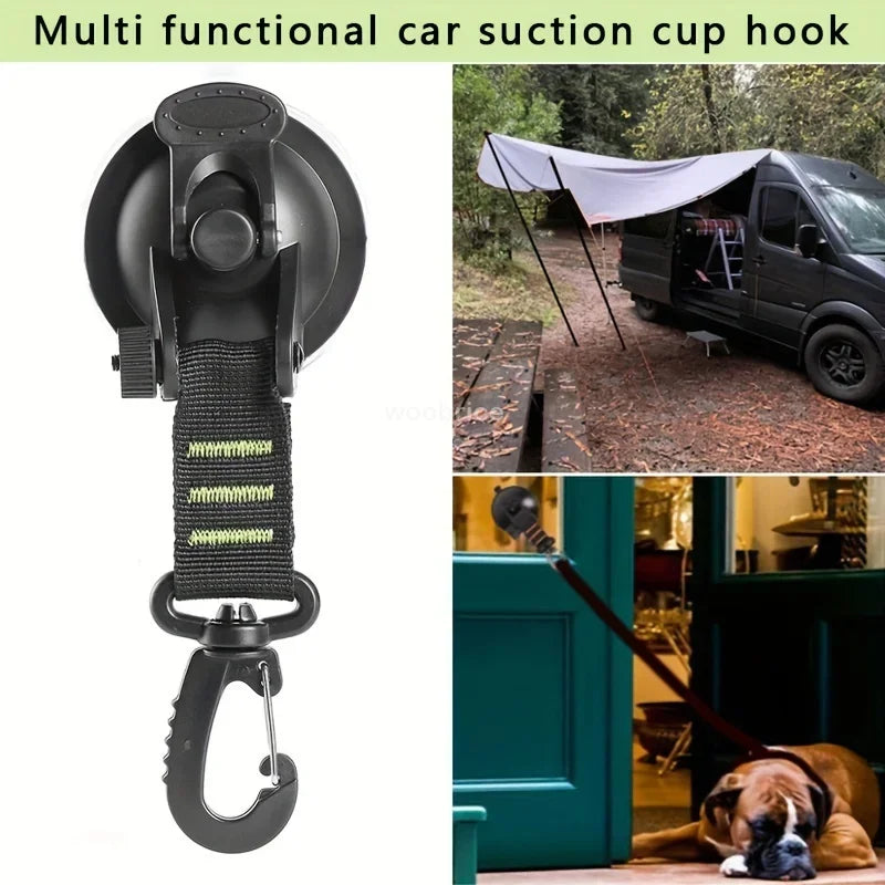 4Pcs Car Tent Suction Cups Buckle Side Round/Triangular Awning Anchors Outdoor Camping Tent Suckers Anchor Securing Hook