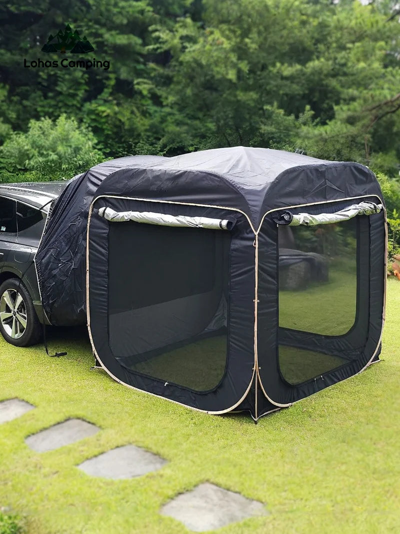Lohascamping Car box docking tent SUV Car Rear Tent 5-8 person Camping Travel Car Mounted Tent Travel Car Trunk Tent