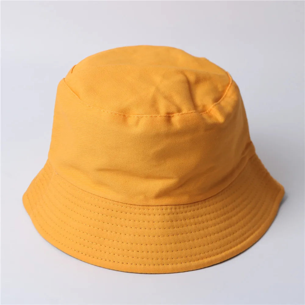 Free Custom LOGO Design Double-sided Bucket Hat Ladies Men Summer Fishing Hat Leisure Fishing Hat Panama  Bob Bucket Gorros