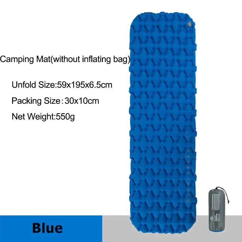Naturehike Camping Inflatable Mattress Bed Outdoor Air Mattress Folding Tourism Mat Folding Mattress and bag