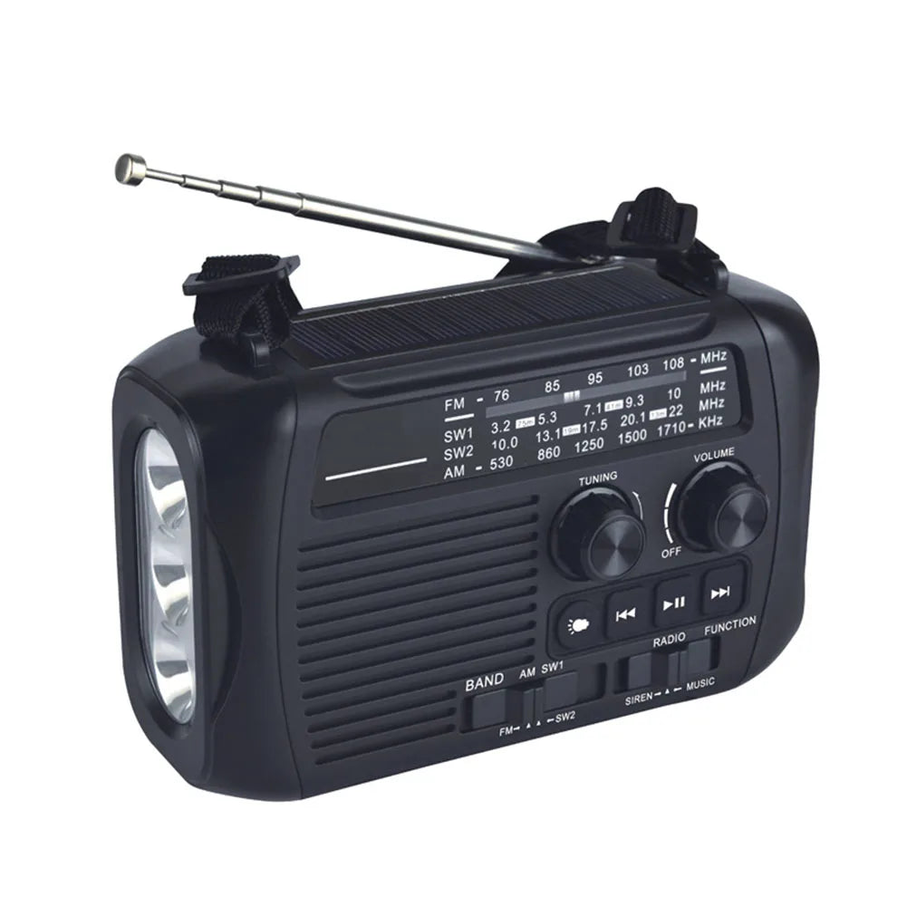 For Outdoor Adventures Camping Radio AM FM Radio Disaster Kit As Show Compact Solar Charging Device Camping Gear