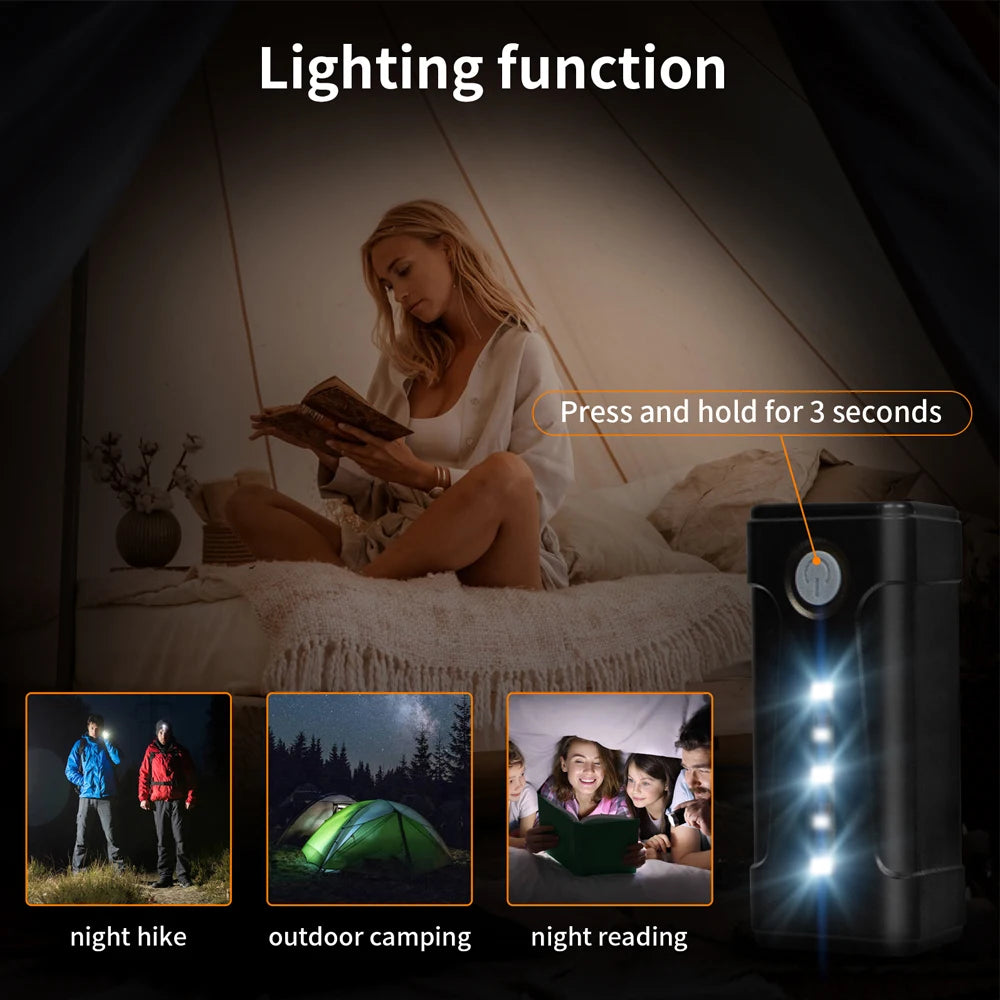 Camping Shower Rechargeable Electric Outdoor Waterproof Portable Shower Pump Kit for Hiking Beach Travel Car Pet Washing