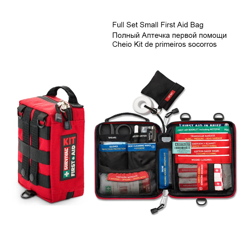 Molle First Aid Kits Camping Gear Outdoor Sports Trauma Kit Car Emergency Kits Lifeguard Rescue Equipment Tactical Survival Kit