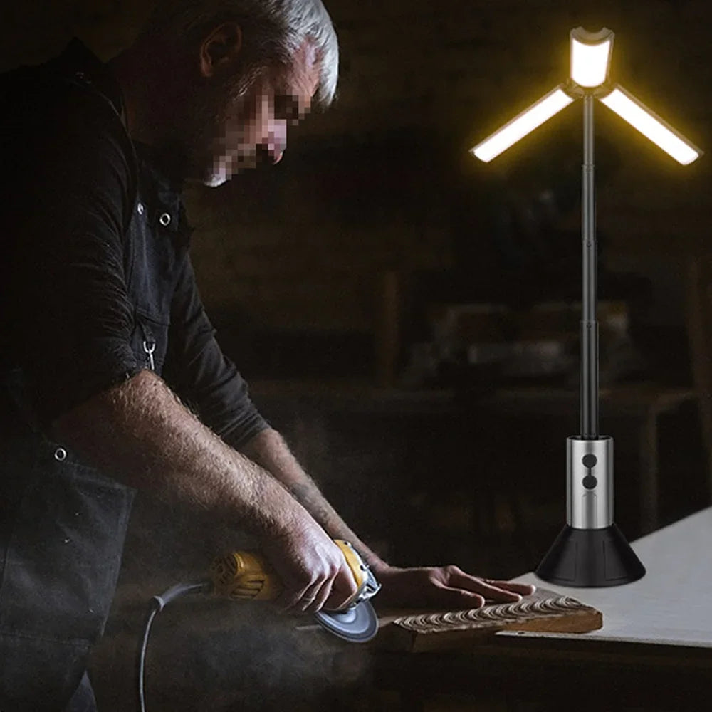 Multi-functional Camping Light 2 in 1 USB Rechargeable Camping Lantern\Flashlight with Hook Outdoor Emergency Camping  Lamp