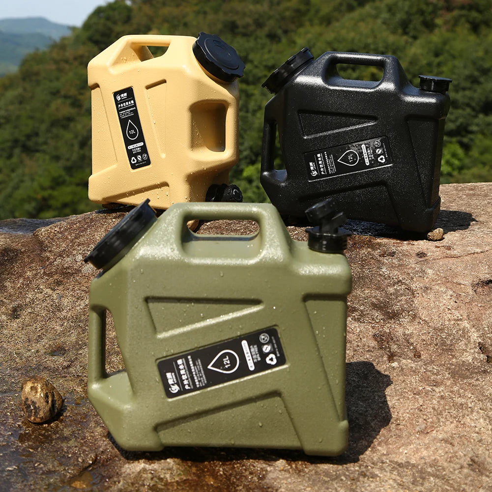 12/11L Emergency Water Can Water Storage Container Portable Large Capacity Outdoor Hiking Accessories Camping Tourism