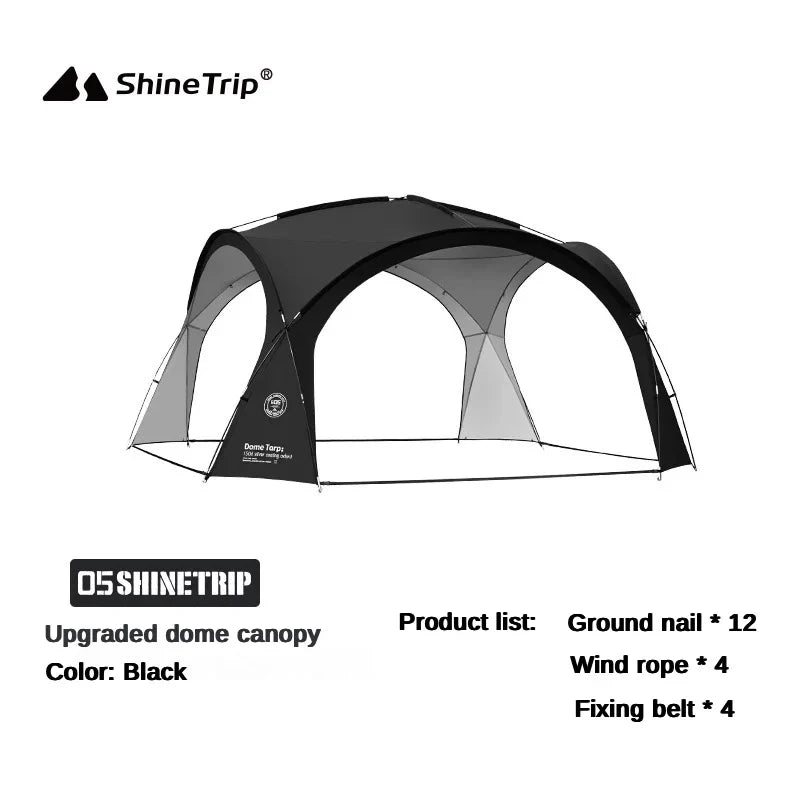 Camping Dome Tents for Outdoor, Tarp or Accessory, Big Canopy, Beach Awning, Waterproof Picnic Tent, 8-10 Persons