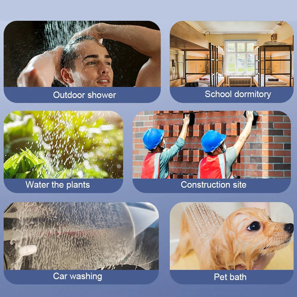 Outdoor Upgraded Handheld Electric Shower ，electric Water Pump for Camping, Bathroom Shower，Plant Watering, and Pet Cleaning