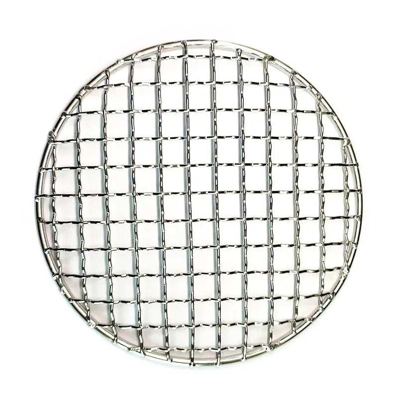Stainless Steel BBQ Grill Mesh Home Roast Net Cooking Grate Grilling Grate Tool Camping Pot Firewood Rack Accessories