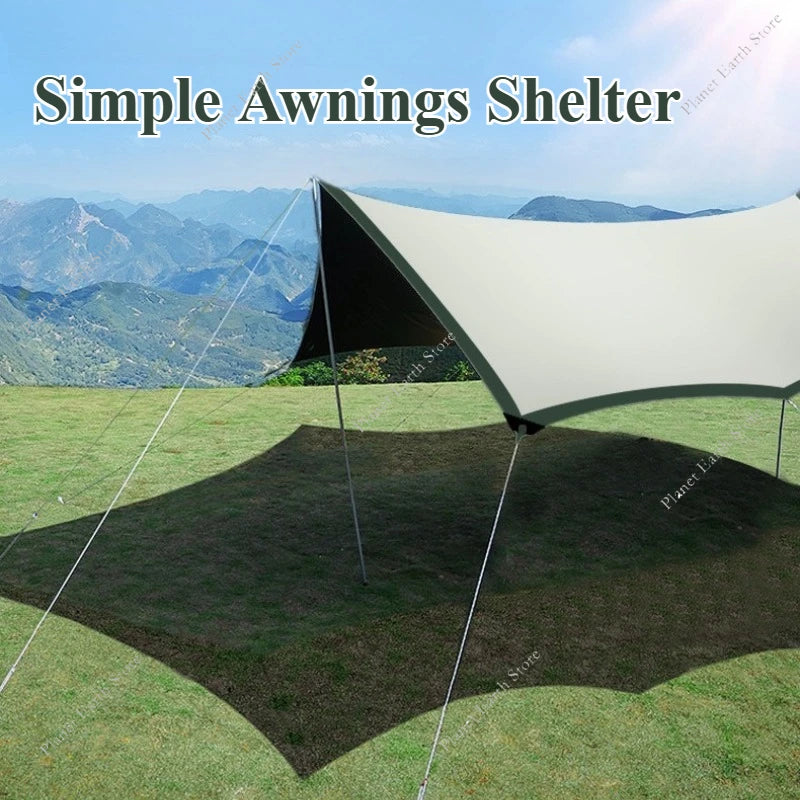 Waterproof Camping Mat Oudoor Picnic Blanket Portable Pocket Travel Mat Beach Mat Simple Awnings Shelter for Hiking Traveling