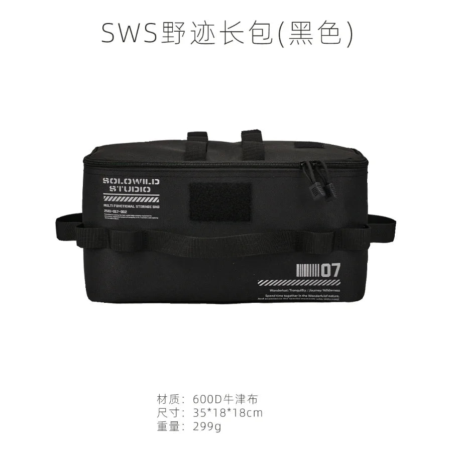 Cross-border Multi-functional Outdoor Camping Large Capacity, Camping Equipment Storage Bag,  Tableware Tools, Gas Tank Sundries