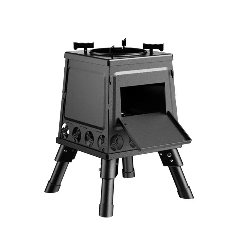 Portable Foldable Wood Burning Stove Outdoor Camping Stove Lightweight Bonfire Burner Heater Mini Fire Wood Stove Fire Pit