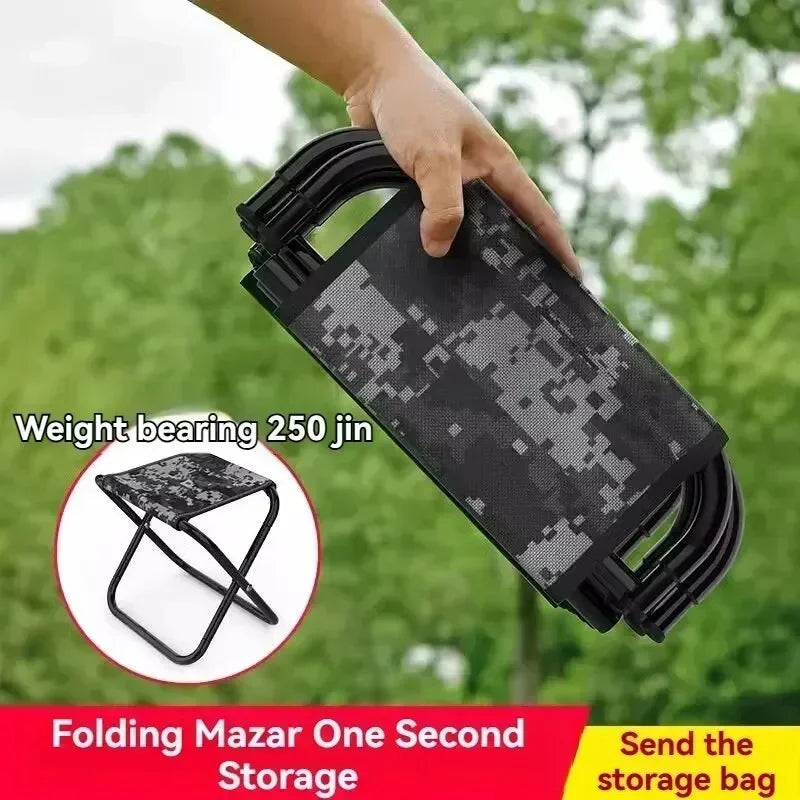 Taburetes Plegables Portátiles para Exteriores   Ideal para Camping  Pesca  Viajes  Telescópico y Ligero