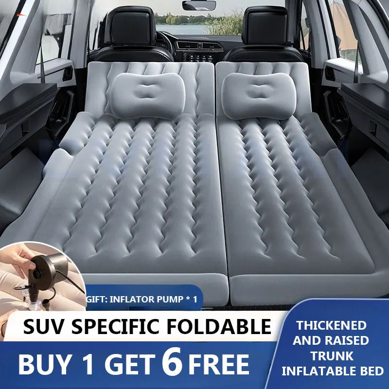 Car Inflatable Bed Automotive SUV Universal Rear Trunk Flat Cushion Air Mattress Portable Inflatable Mattress For Camping Trips
