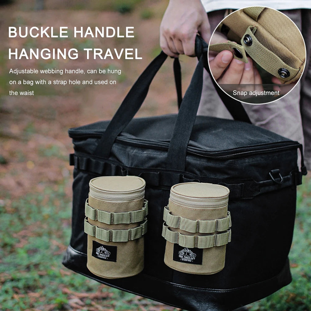 Outdoor Camping Bag Portable Sundries Storage Bag Lightweight Camping Accessory Bag with Hanging Holes Camping Accessories