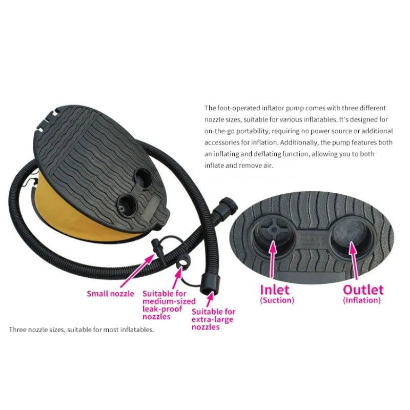 Outdoor Foot Pump Air Pump Iator For Pad Camping Mat Mattress Balloon Iatable Bed Boat Toy Swimming Floating Accessories