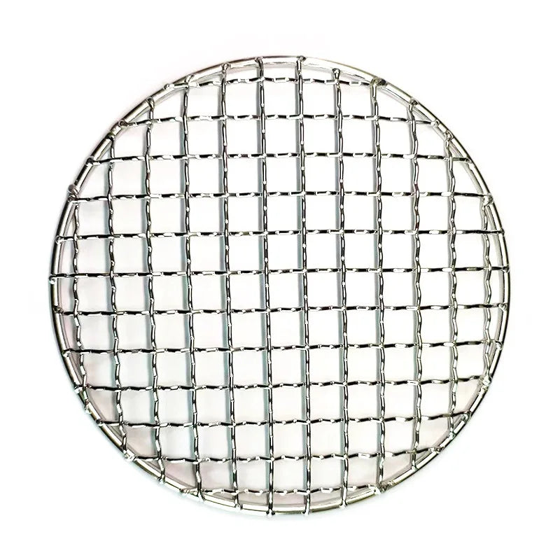 Stainless Steel BBQ Grill Mesh Home Roast Net Cooking Grate Grilling Grate Tool Camping Pot Firewood Rack Accessories