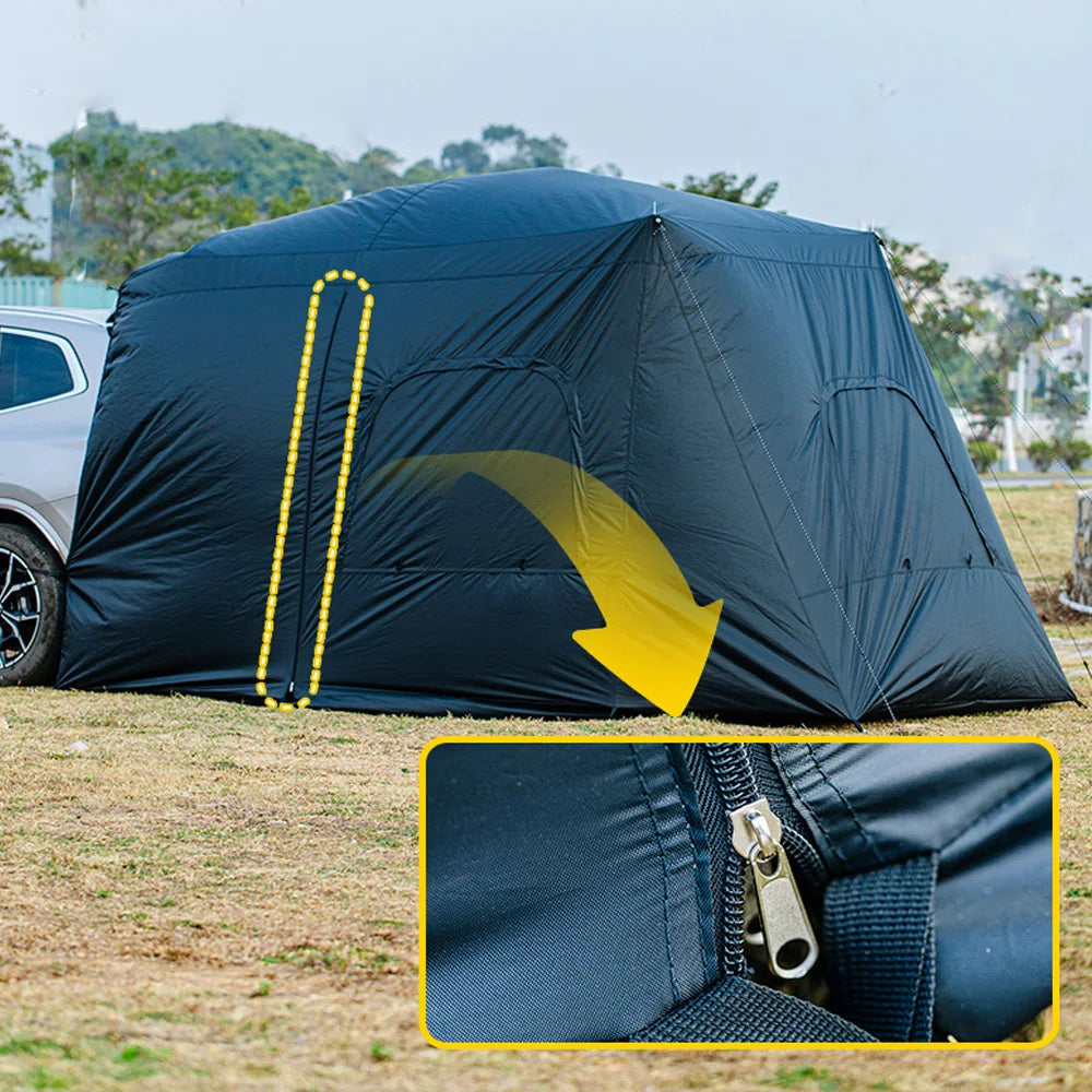 Universal SUV Camping Tent with Spacious Awning Waterproof Car Tent Easy Setup for Backpacking Traveling  Outdoors Car tail tent