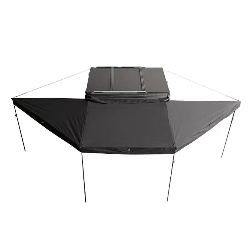 180 Degree Awning Car Rooftop Tent 2m Awning Free Standing With Led 4X4 Outdoor Camping Retractable Vehicle Awning
