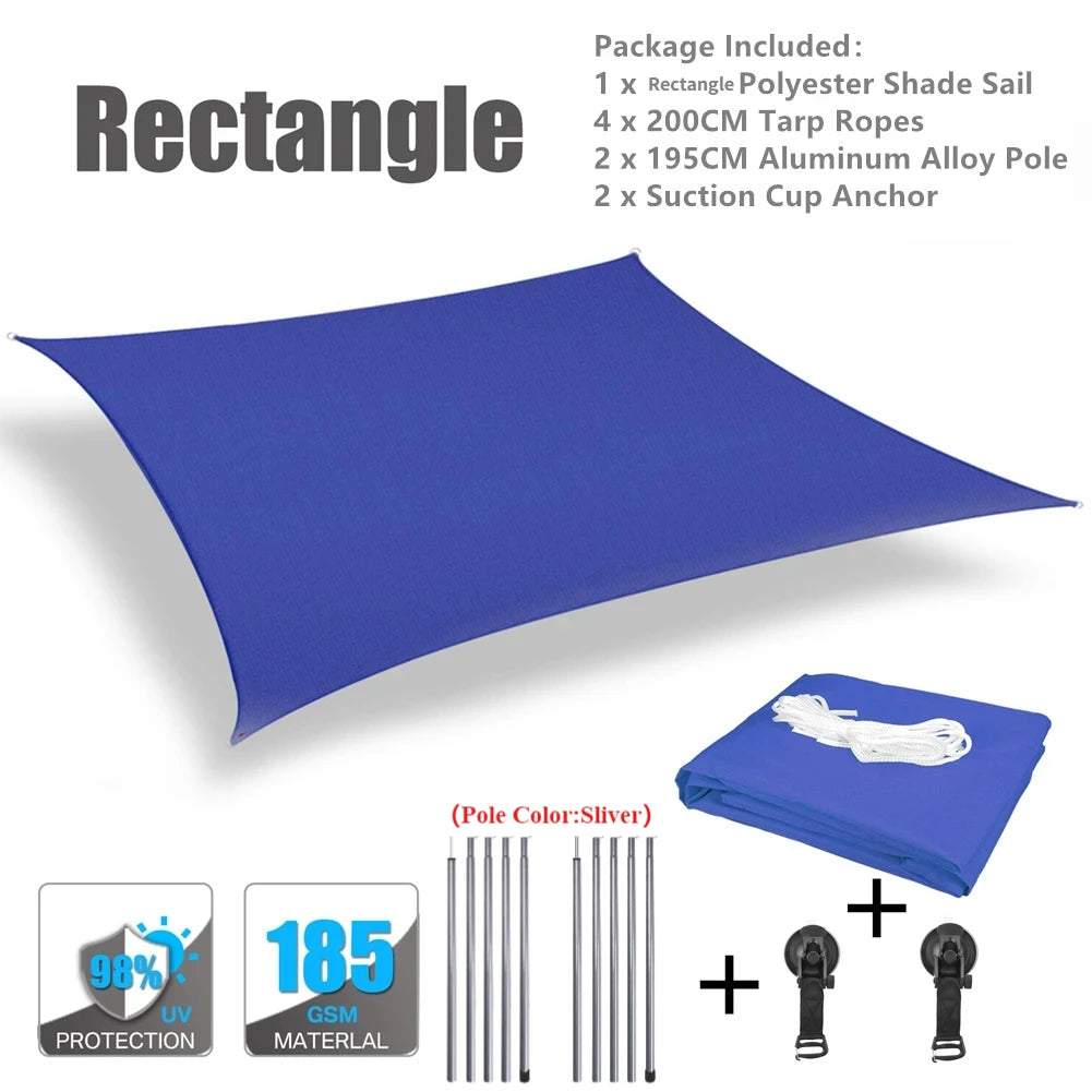 Car Shelter Shade Camping Side Car Roof Top Tent Awning Waterproof UV Portable Camping Tent Automobile Rooftop Rain Canopy