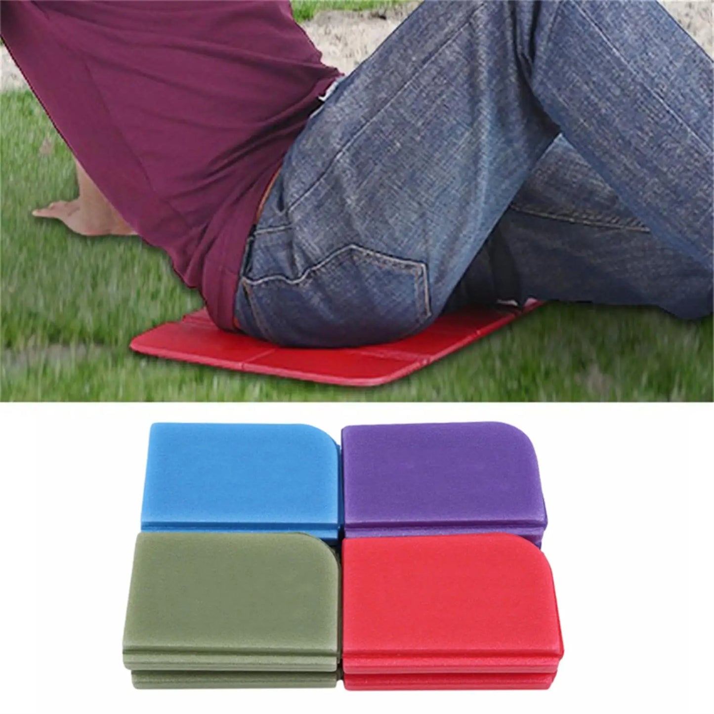 Beach Camping Mat Foldable Portable Small Picnic Mat Waterproof Moisture-proof Camping Pad Outdoor XPE Foam Folding Seat Cushion