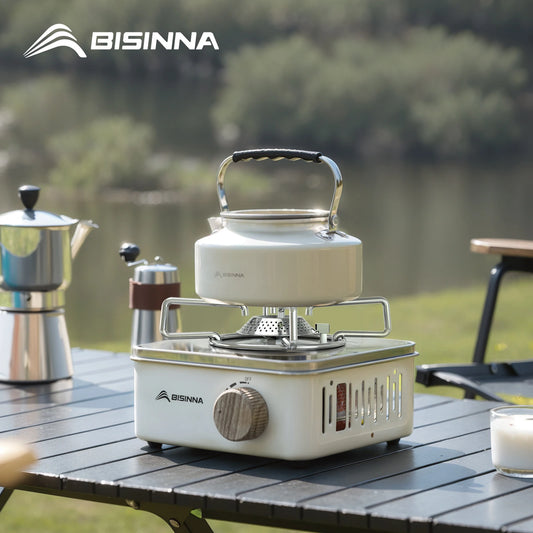 BISINNA Camping Gas Stove 2800W High Firepower Portable Cassette Furnace Outdoor Gas Burner Picnic Camp