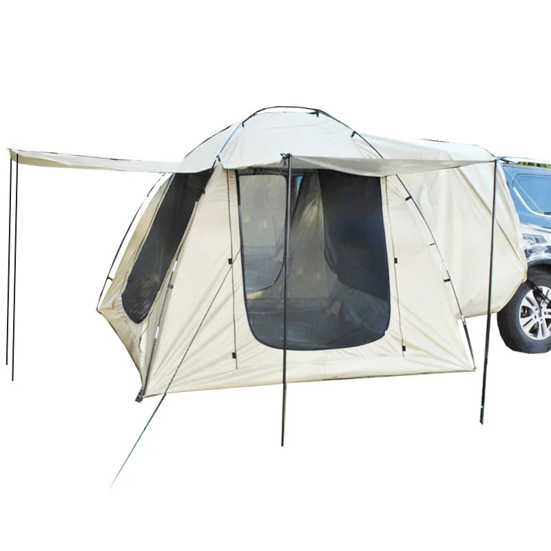 Lohascamping Car box docking tent Portable Waterproof SUV Tail Tent 3-4 people Dome tent Sunshade Tunnel Tent Family Car tent