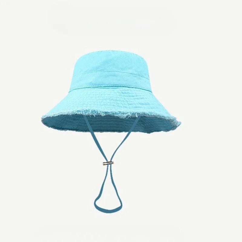 1PCS Women's Ponytail Sun Hat UV Protection Adjustable Foldable Mesh Wide Brim Colorblock Fishing Hat