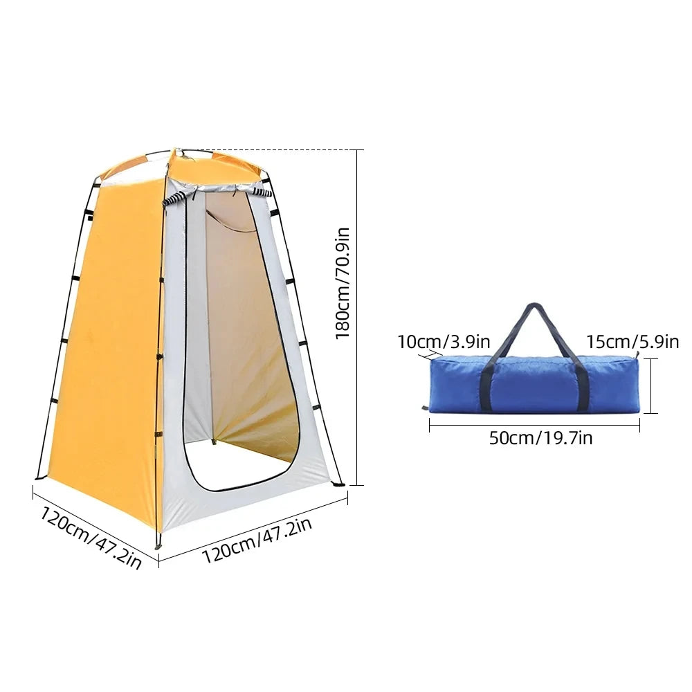 Portable Pop Up Tent for Camping Shower & Toilet, Lightweight Privacy Changing Room, Outdoor Hiking Fishing Instant Shelter