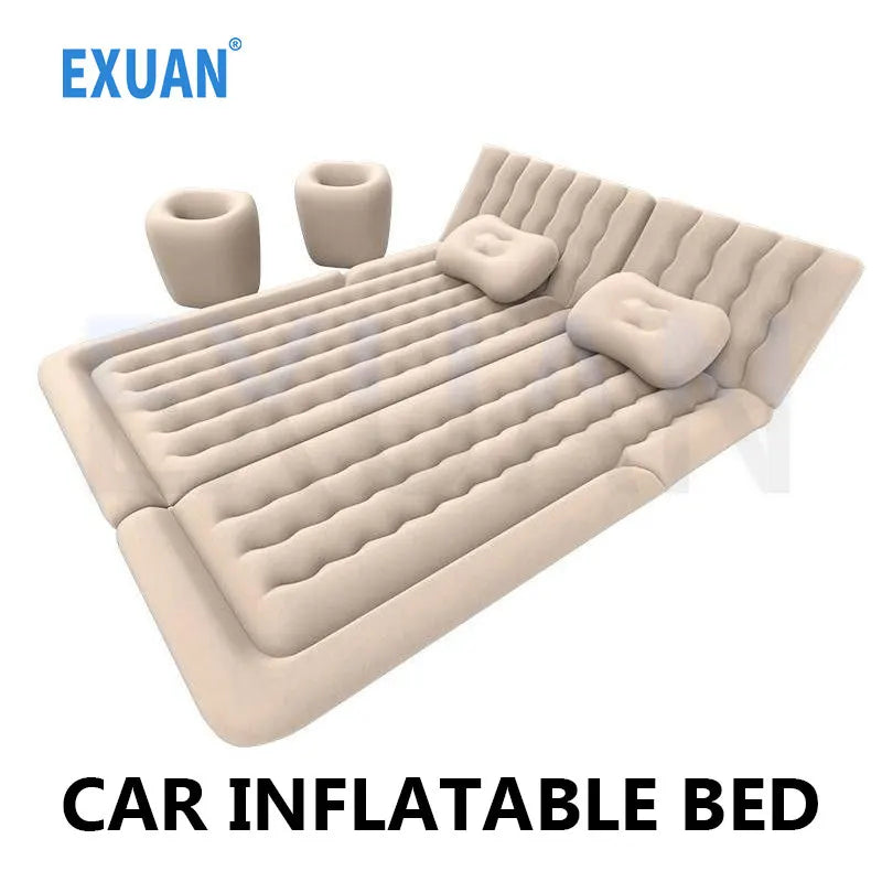 Car Inflatable Bed Automotive SUV Universal Rear Trunk Flat Cushion Air Mattress Portable Inflatable Mattress For Camping Trips