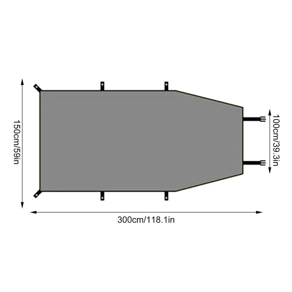 Outdoor Camping Car Tent Heavy Duty Sun Shade Awning Roof Tent Waterproof Tailgate Canopy For SUV External Accessories