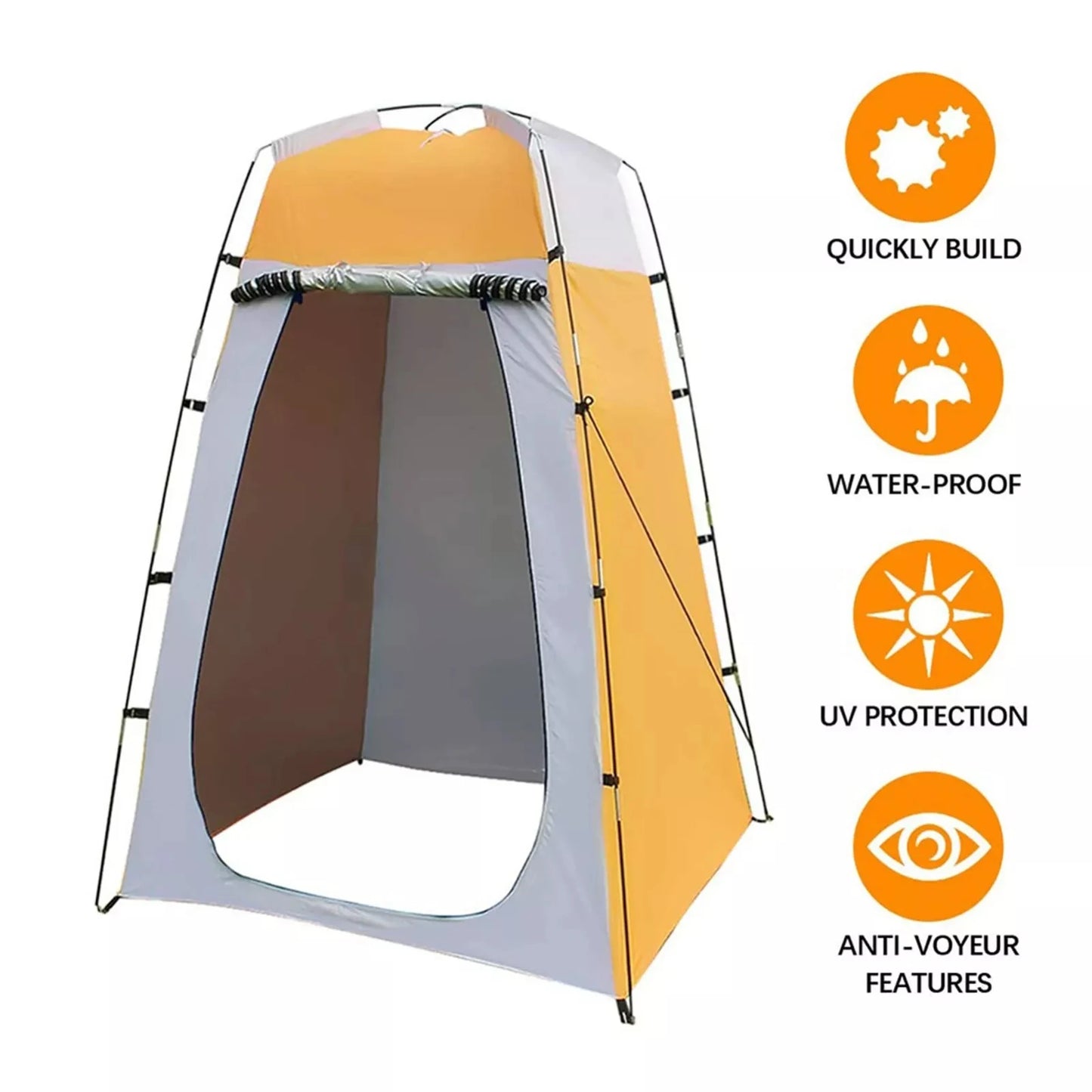 Portable Pop Up Tent for Camping Shower & Toilet, Lightweight Privacy Changing Room, Outdoor Hiking Fishing Instant Shelter
