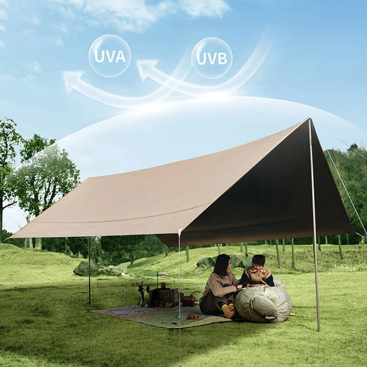 Camping awning waterproof picnic sunshade outdoor canopy awning portable waterproof anti-UV outdoor awning set outdoor supplies