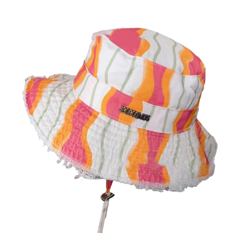 Fishing Hat Wide Brim Cover Sunshade Summer Must Have Item Colorful Painting Drop Shipping