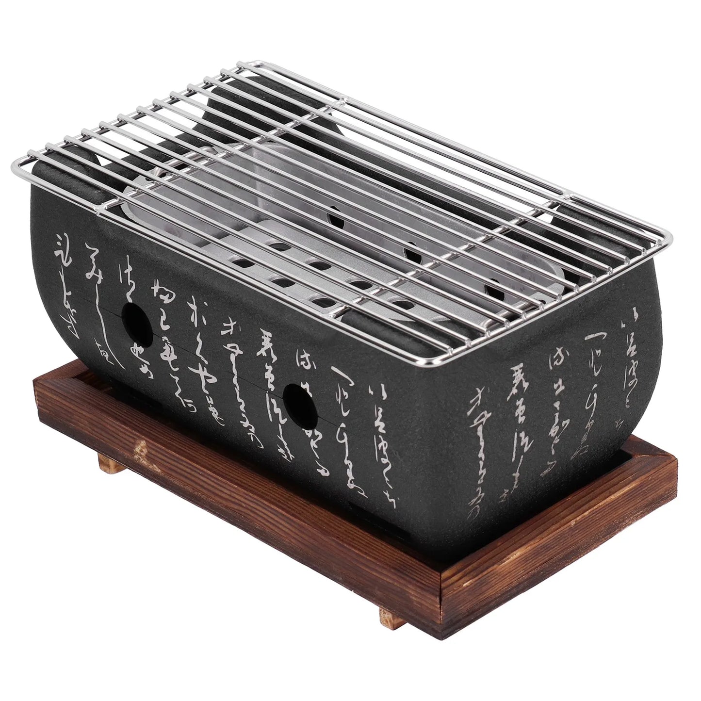 Portable BBQ Grill Japanese Barbecue Grill Mini Household Aluminium Alloy Charcoal Barbecue Stove Oven Accessories