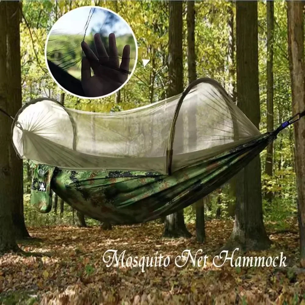 Hammock Tent Camping Suspension Mosquito Net Hammock Mosquito Proof Cloth Outdoor Portable Stable Camping Picnic Swing Hammock