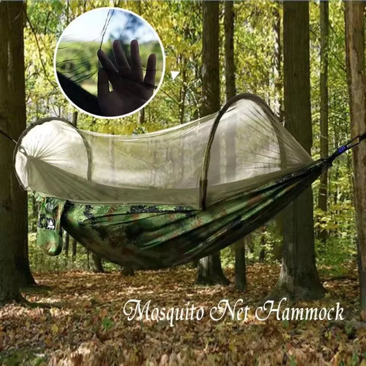 Hammock Tent Camping Suspension Mosquito Net Hammock Mosquito Proof Cloth Outdoor Portable Stable Camping Picnic Swing Hammock