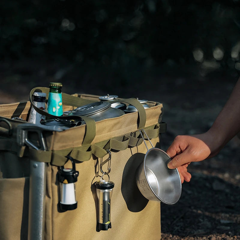 Outdoor tool storage box camping storage bag large capacity multifunctional tote bag storage picnic organizer bag