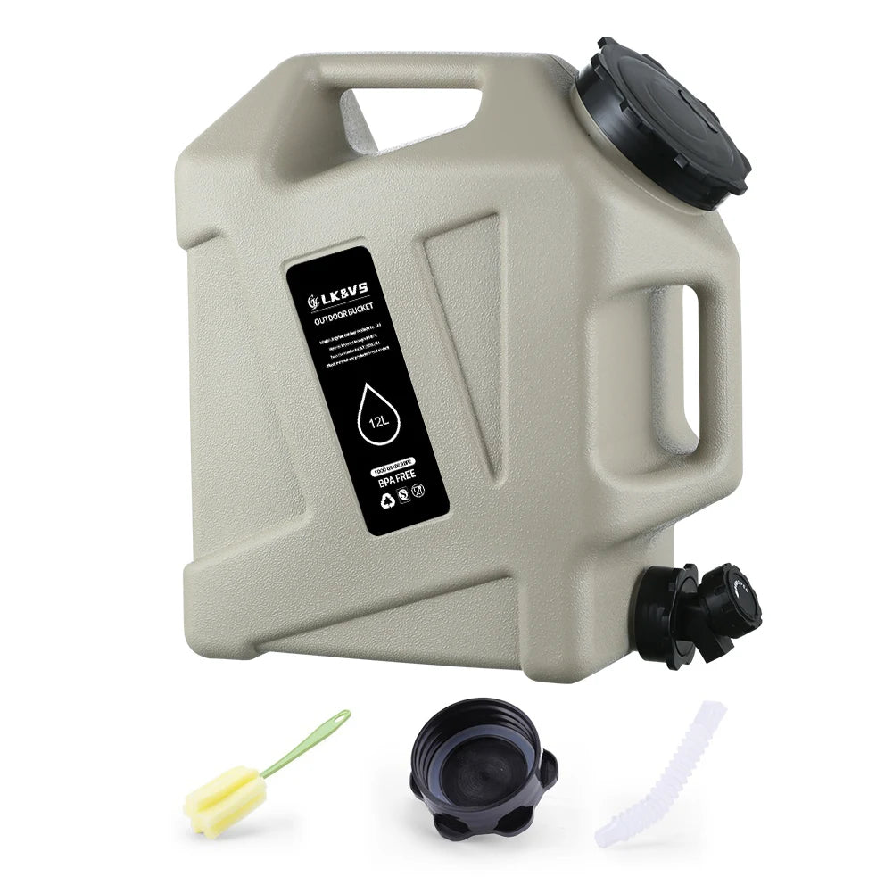 12/11L Emergency Water Can Water Storage Container Portable Large Capacity Outdoor Hiking Accessories Camping Tourism